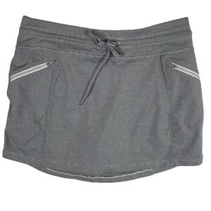 Kyodan Women's Athletic Skort Striped Drawstring Pockets Activewear M